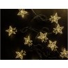 LED světelný řetěz hvězda SP-HV05WW 5m solární teplá bílá