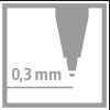 11216 3 stabilo easy nahradni napln fine 0 3mm 6ks bal modra