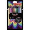 Prémiový vláknový fix - STABILO Pen 68 - ARTY - 12 ks sada - 12 různých barev