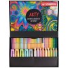 Souprava - Kreativní sada Pastel STABILO ARTY - 50 ks sada - zvýrazňovače, víceúčelové pastelky, akvarelové pastelky, jemné linery a prémiové vláknové fixy