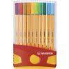 Jemný liner - STABILO point 88 - ColorParade - 20 ks deskset - 20 různých barev