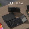 12463 2 devia klavesnice bt skladaci touchpad