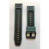 12568 reminek pro garmin quick release silikonovy 22mm tm zelenocerny