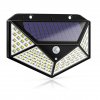 LED venkovní solární světlo BD002 s detektorem pohybu a soumraku, 100LED, 270°