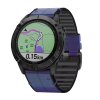 Řemínek pro Garmin QuickFit silikon/kožený 22mm modrý