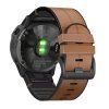 9829 2 reminek pro garmin quickfit silikon kozeny 22mm svetle hnedy