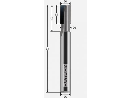 Diamantová fréza pre CFK/GFK; D1=8,0 / D2=8,0 / L1=50 / L2=12,0