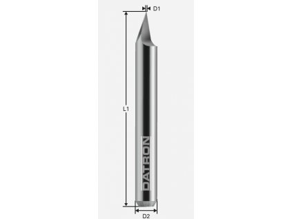 Gravírovací hrot; a=20° / D1=0,05 / D2=6,0 / L1=50