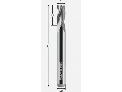 Trojbritá dokončovacia fréza na meď 30°; D1=3,0 / D2=6,0 / L1=50 / L2=6,0