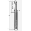 Jednobritá fréza 4v1; D1=5,0 / D2=6,0 / L1=50 / L2=11,0
