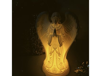 3D Tlačený Anjel - Veľká dekoračná figúrka