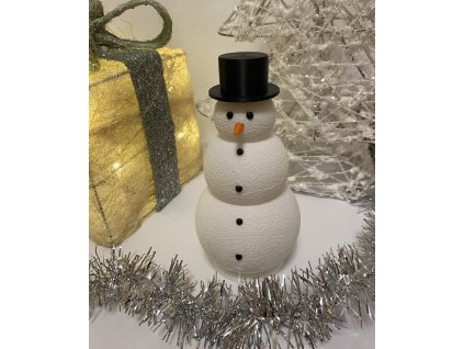 3D Tlačený Vianočný snehuliak