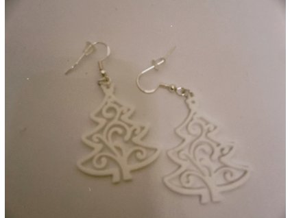 3D Tlačené vianočné náušnice