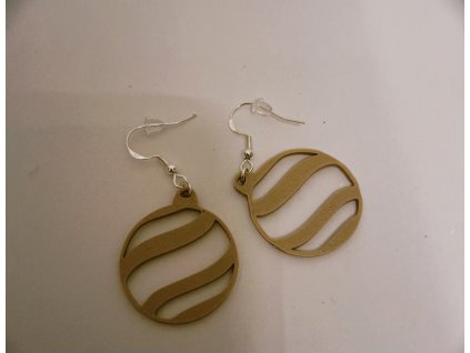 3D Tlačené vianočné náušnice