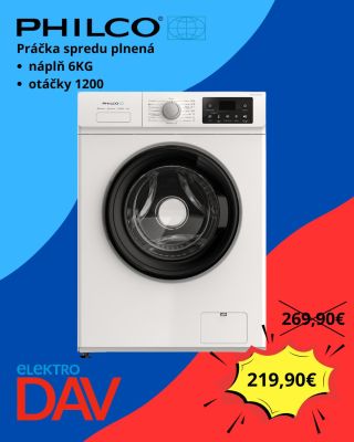 🔥 ZĽAVA 50 € NA PRÁČKU 🔥 Spoľahlivá pomocníčka do každej domácnosti 🧺 PHILCO PLDSI 126 A15 ponúka praktické programy,...