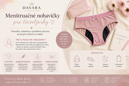 Menštruačné nohavičky pre tínedžerky – pohodlie a istota