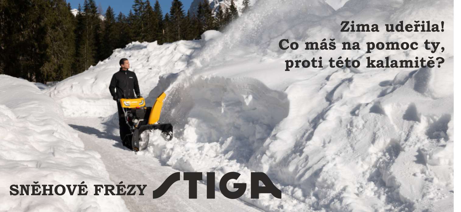 Sněhové frézy stiga na veškerou zimní údržbu