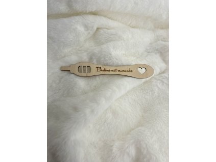 Těhotenský test dřevěný