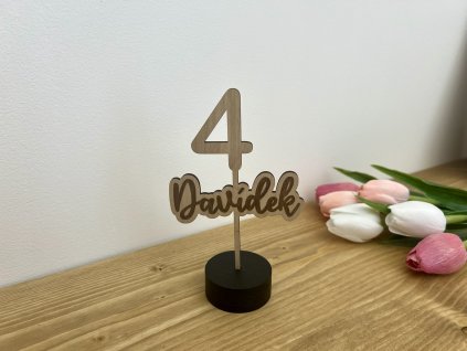 Dortový zápich - číslo se jménem