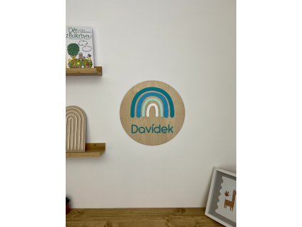 Duha na kulatém podkladu