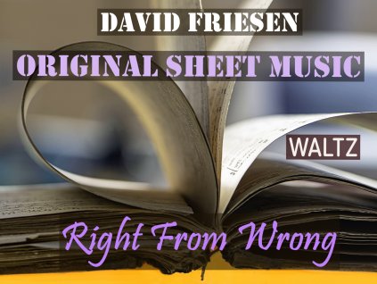 sheet music Waltz Right From Wrong