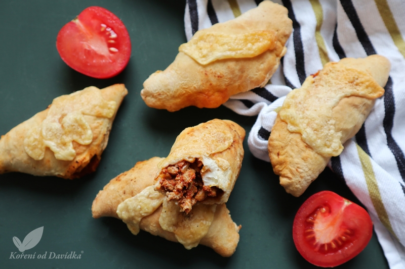 Masové pizza pirohy