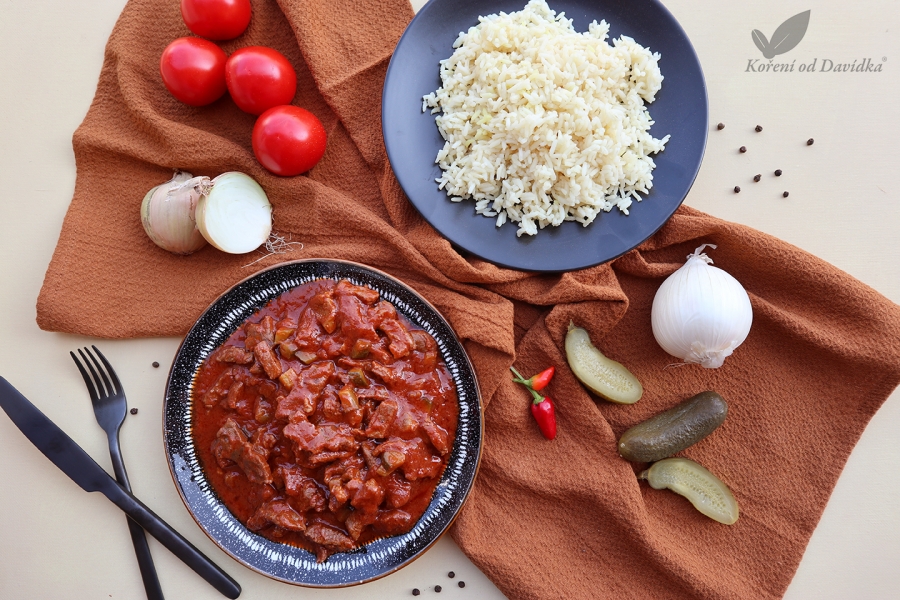 Azu po tatarsku s rýží