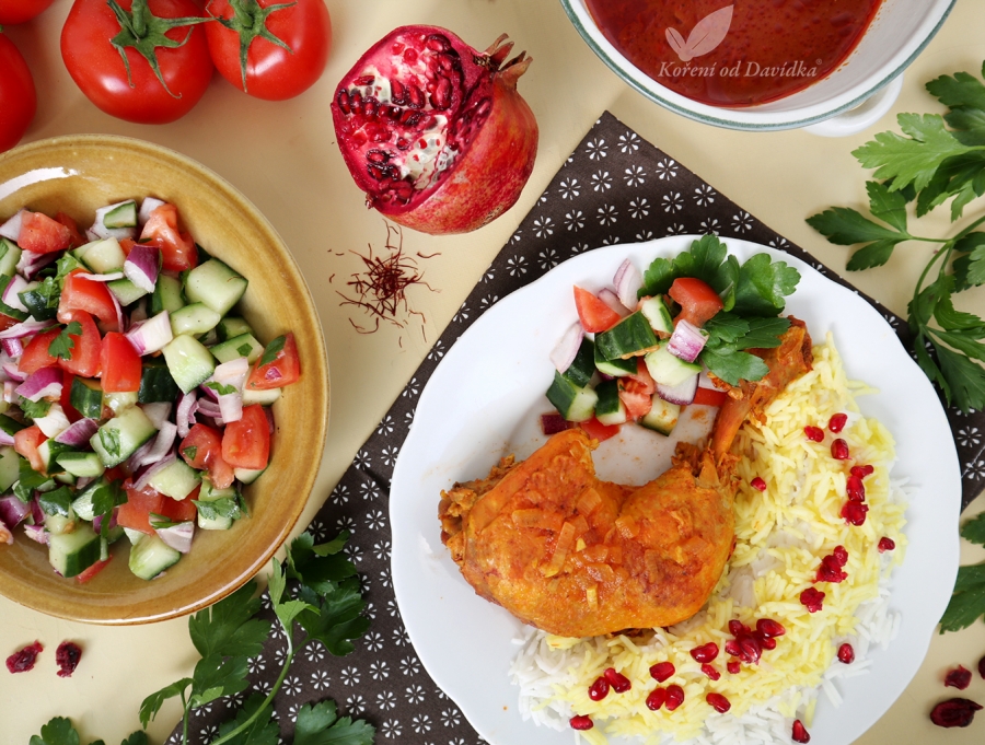 Perské šafránové kuře