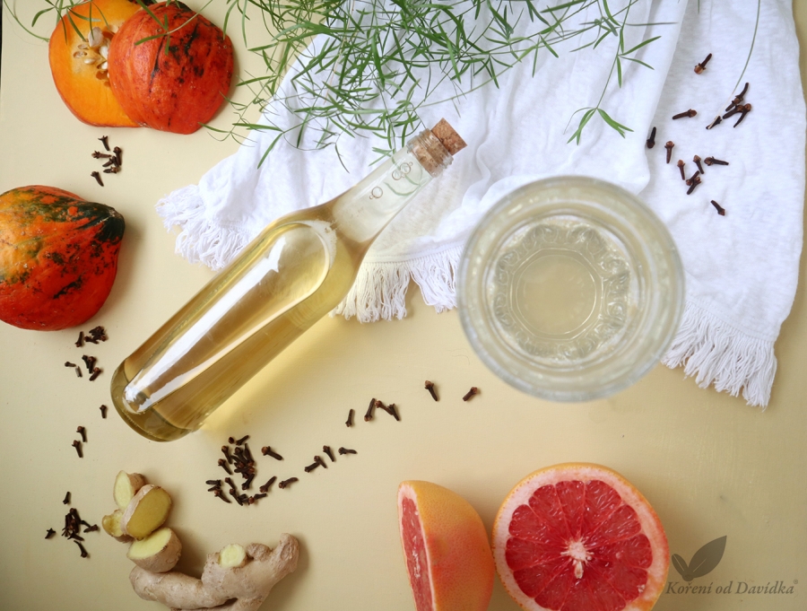 Sirup Hokkaidó, grep, zázvor, hřebíček