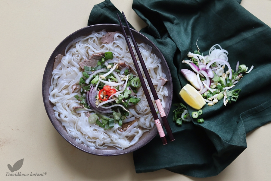 Vietnamská hovězí polévka Pho Bo