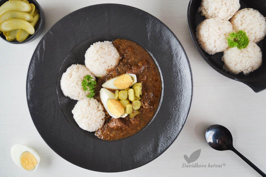 Hovězí po Znojemsku s rýží babky Gabky