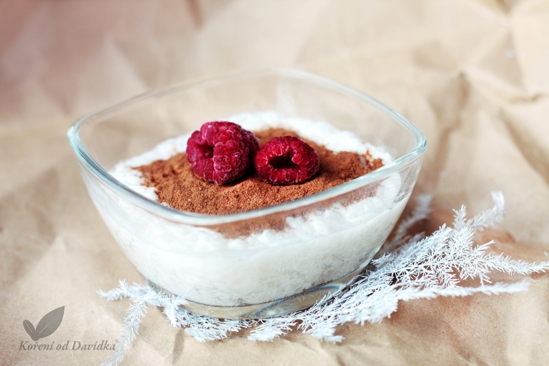 Tapiokový pudink se skořicí