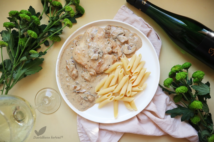 Krémové kuře na estragonu