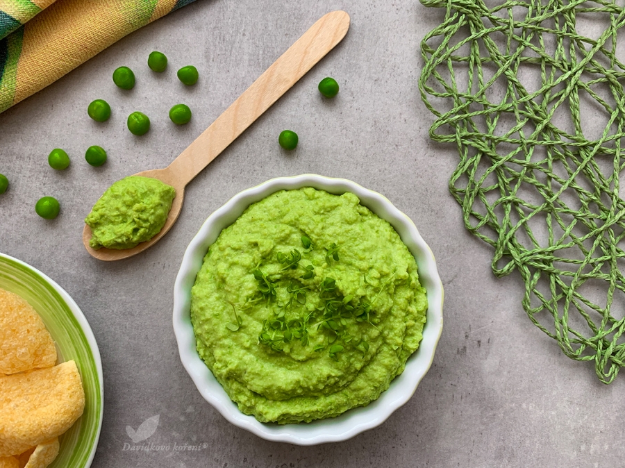 Jemná hrášková pomazánka