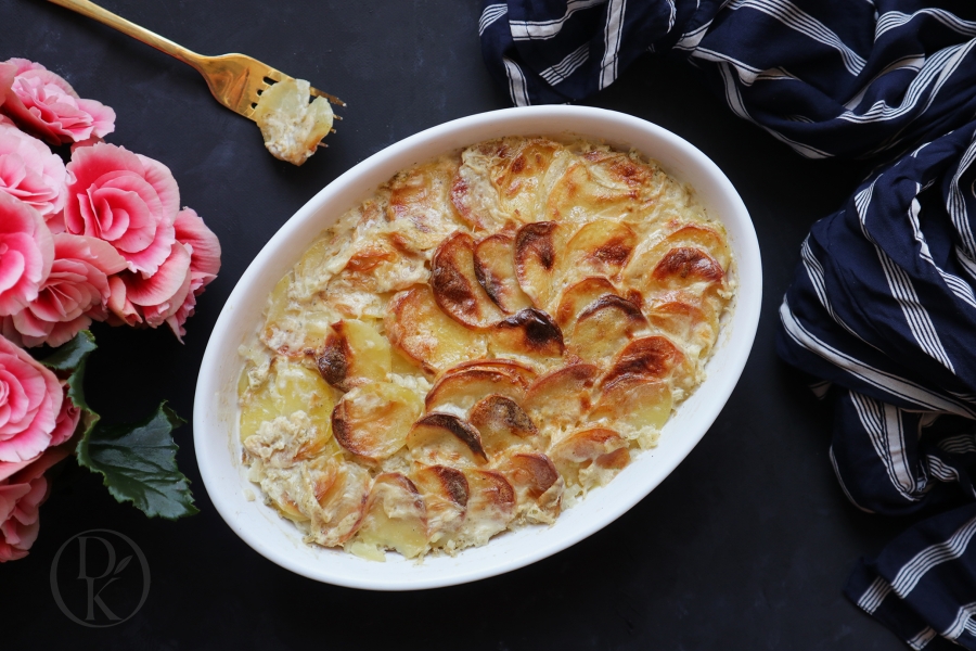 Gratinované brambory s kořením Brambůrek