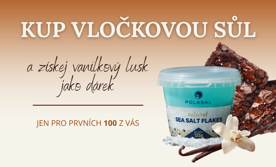 Vločková sůl dárek Vanilka