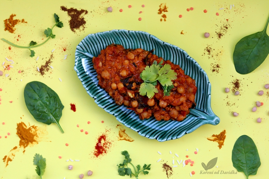 Cícerové karí so špenátom