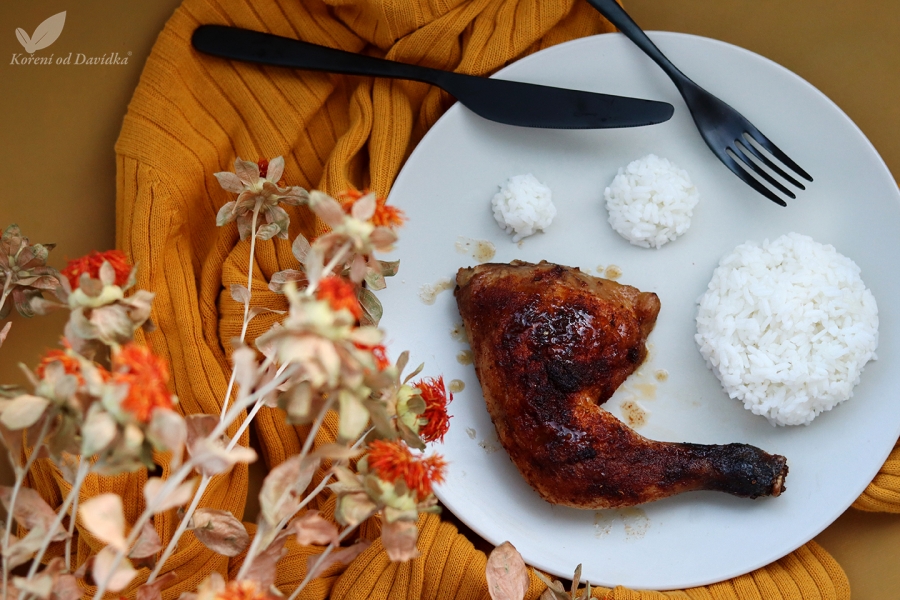 Pečené kurča s ryžou
