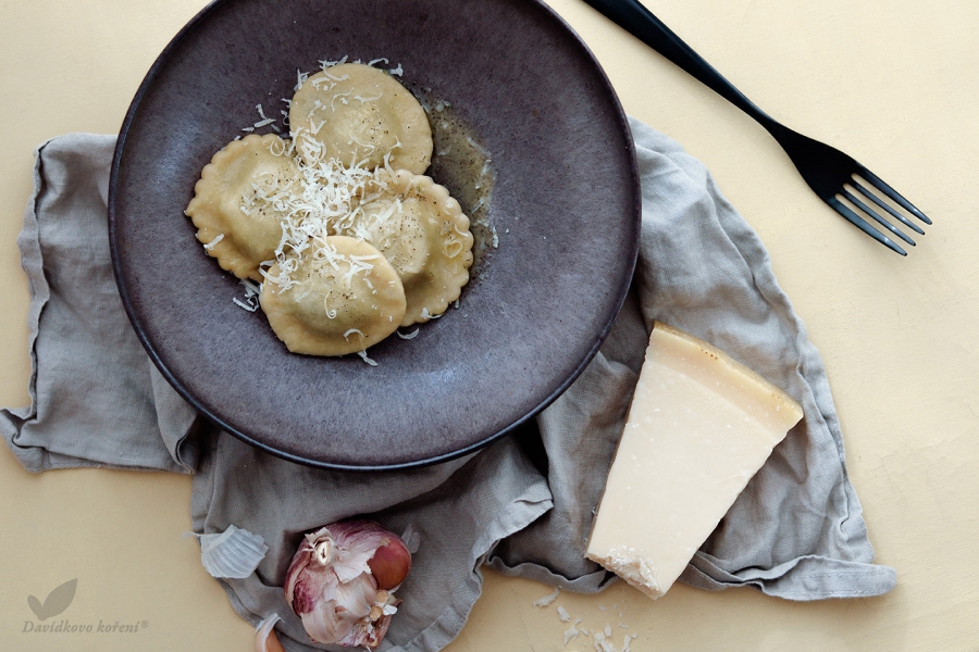 🇮🇹 Domácí ravioly plněné ricottou a špenátem