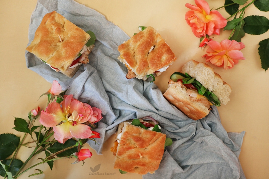 🇮🇹 Focaccia sendvič s kuracím mäsom