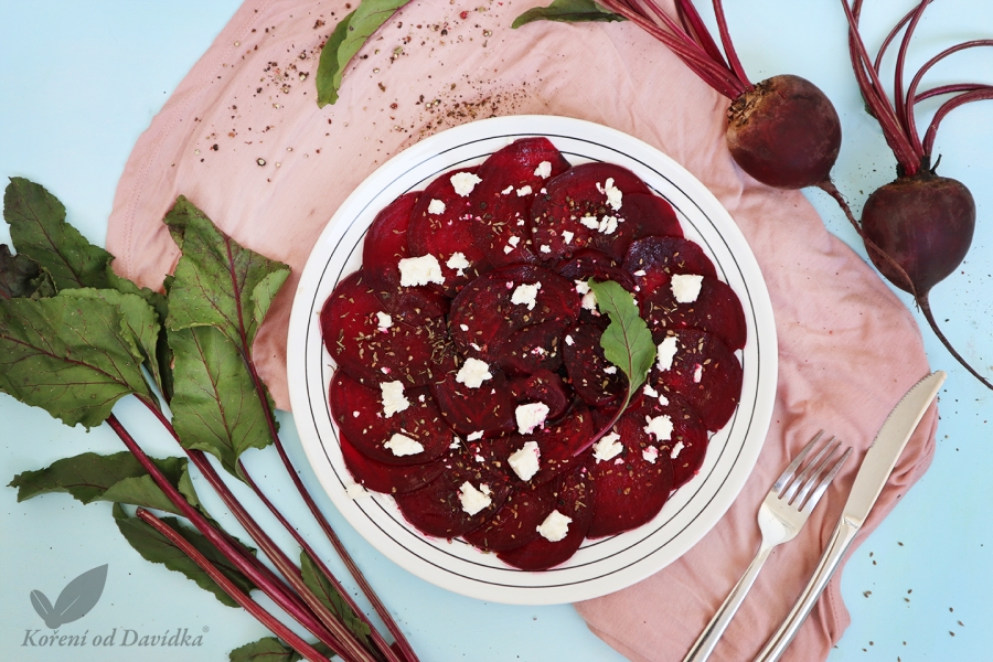 Carpaccio z červenej repy