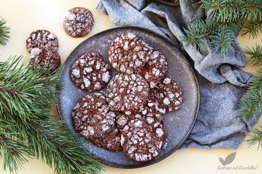 Zasnežené vianočné sušienky