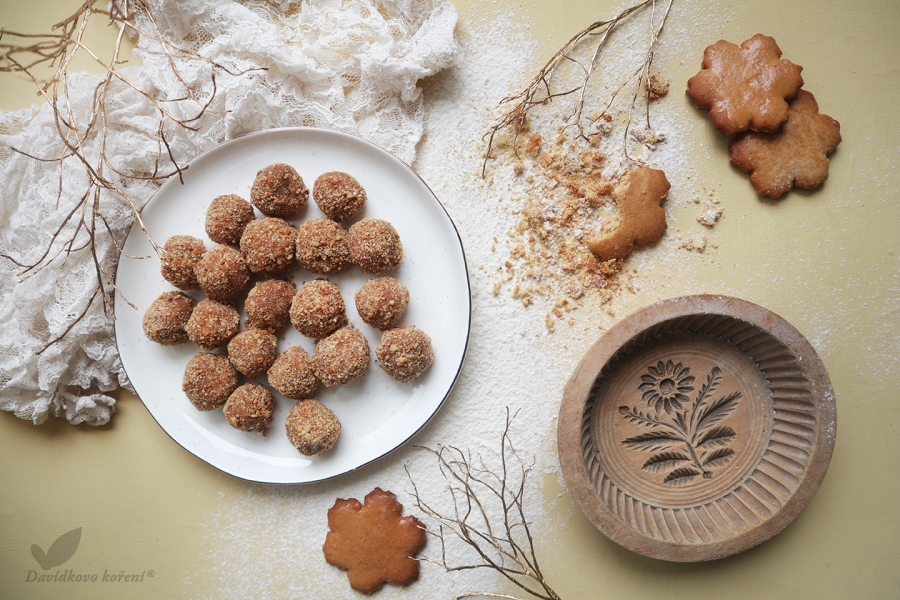 Perníkové guľky s hruškovým lekvárom