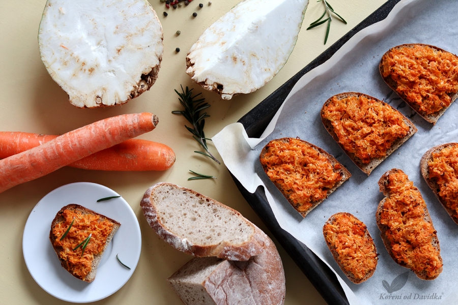 Zapečené chleby so zeleninou