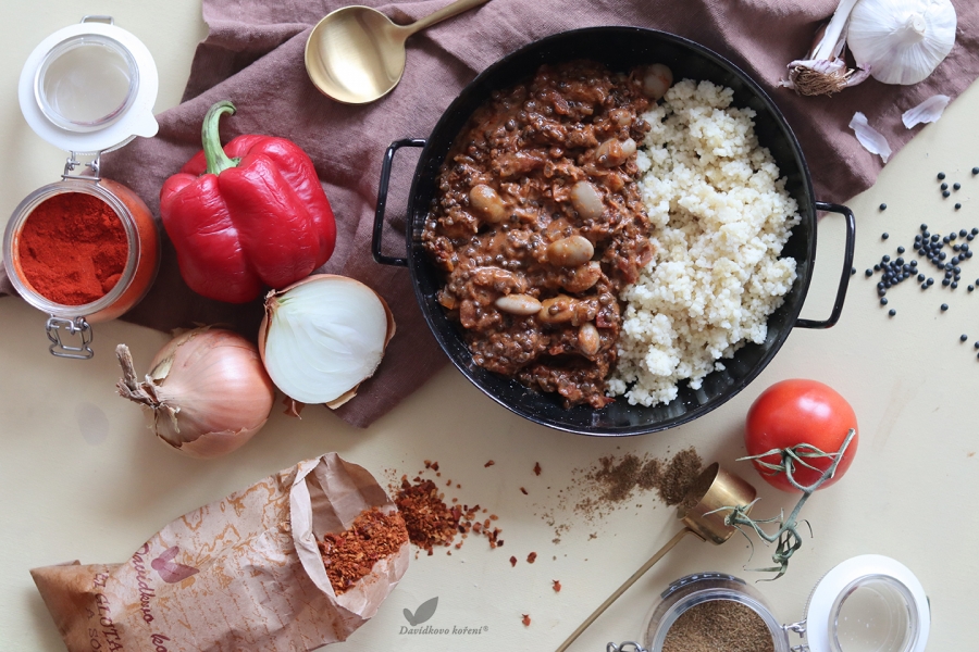 🇲🇽 Luštěninové chilli z jednoho kotle