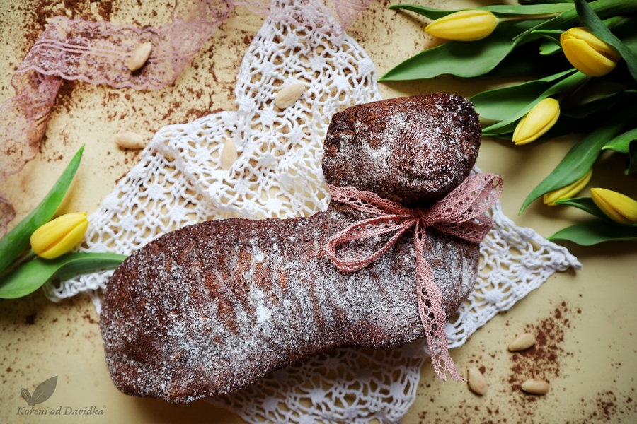 Kakaový baranček s mandľami