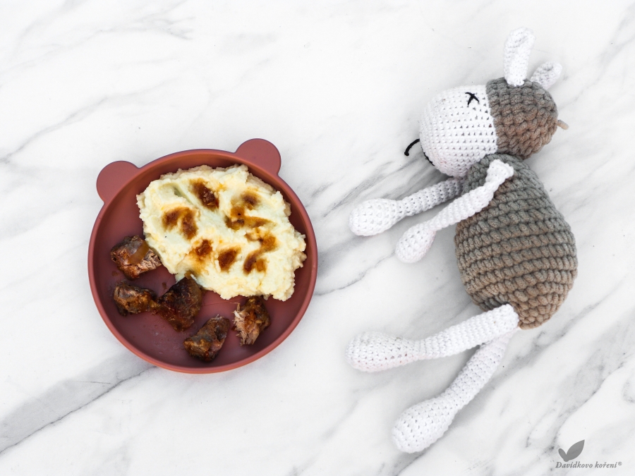 Pečené bravčové s kašou