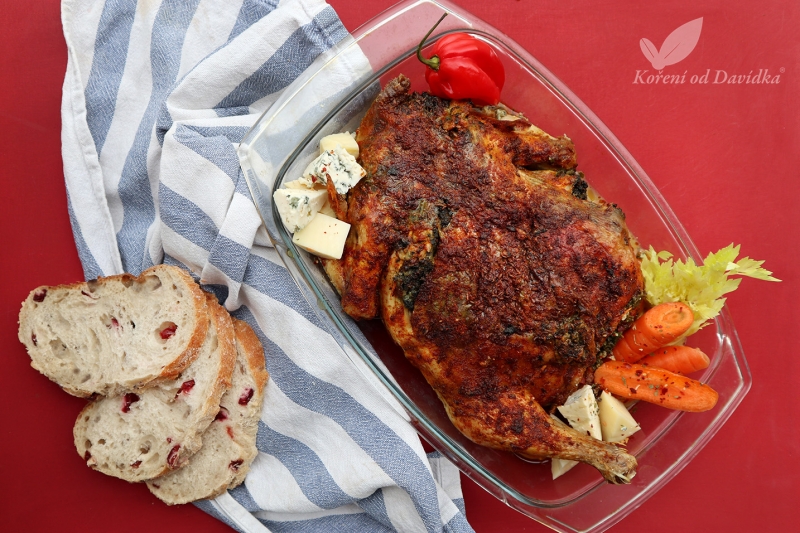 Kurča plnené špenátovo-syrovou plnkou