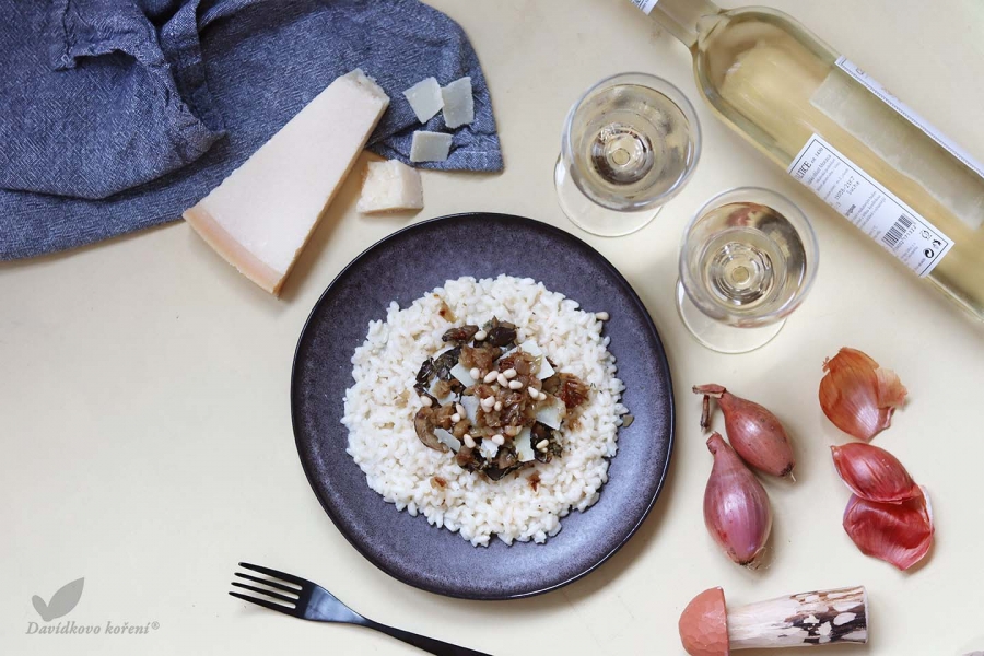 🇮🇹 Hríbové risotto s karamelovou šalotkou