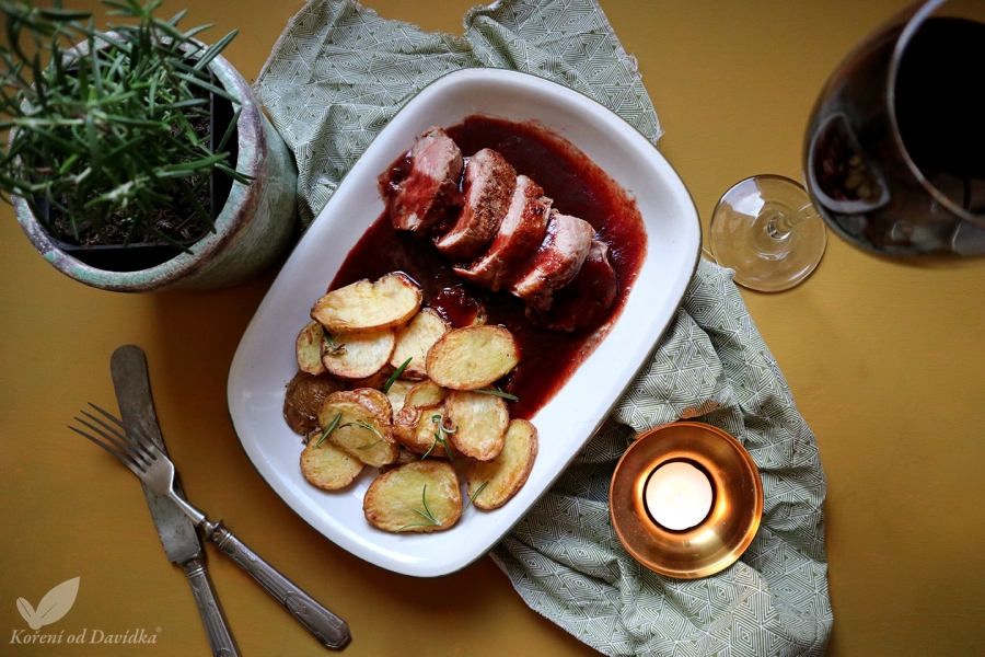 Bravčová panenka so slivkovou omáčkou
